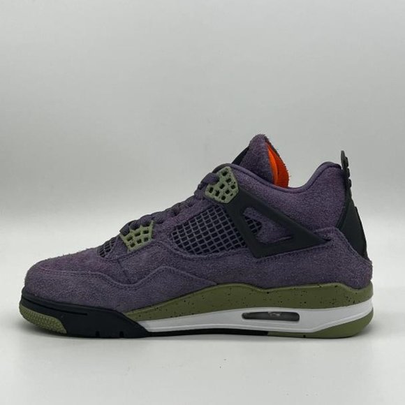 Nike  Air Jordan 4 Retro Canyon Purple Orange Green AQ9129 500 - Picture 7 of 9
